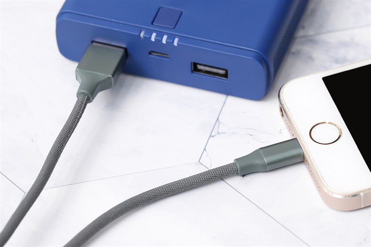 Cáp Lightning 1m Xmobile LTL-01 Xanh rêu Màu Xanh rêu