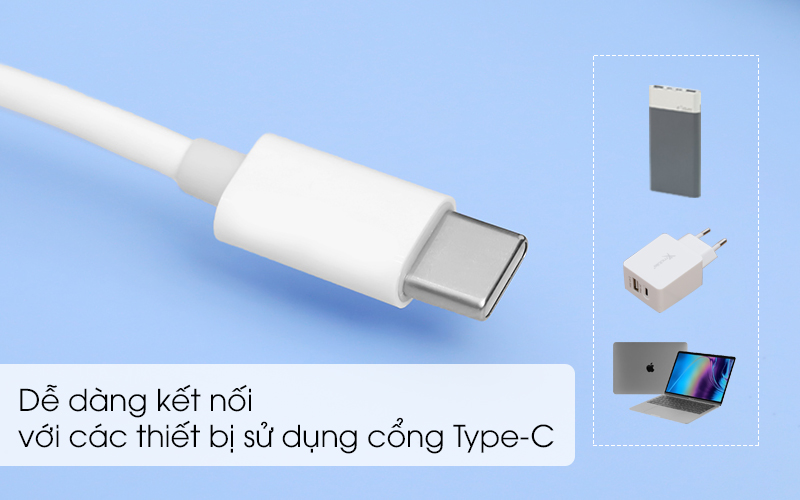 Dễ dàng kết nối với các thiết bị bị sử dụng cổng Type-C - Sử dụng cho dòng iPhone 5, iPad 4 trở lên - Cáp Type C - Lightning 20cm Xmobile L10 Trắng