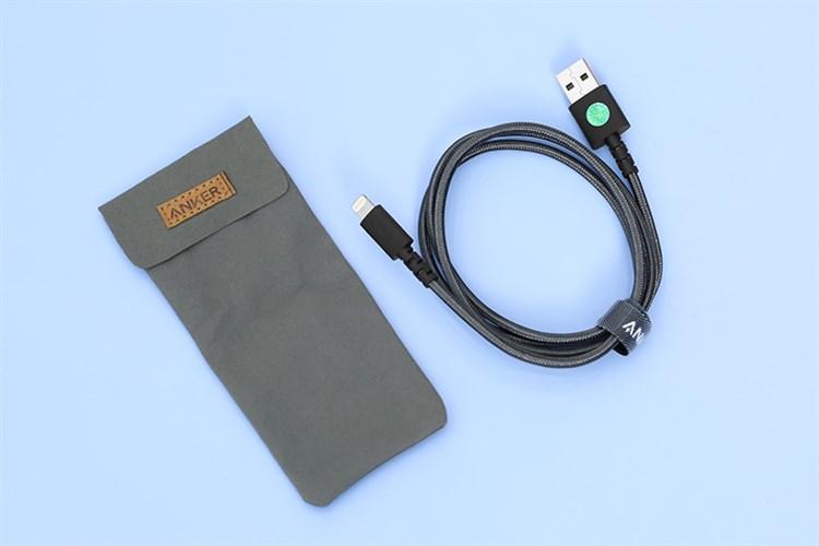 Cáp USB - Lightning MFI Anker A8012 0.9m Màu Đen