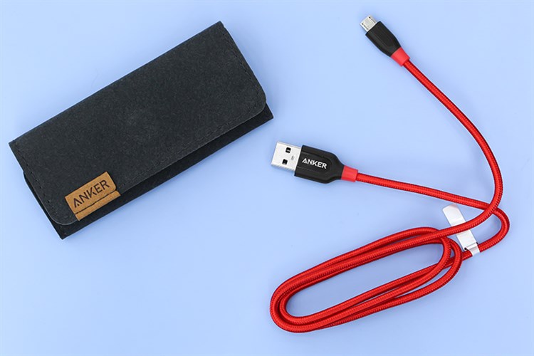 Cáp Micro USB 0.9m Anker PowerLine+ A8142 Màu Đỏ