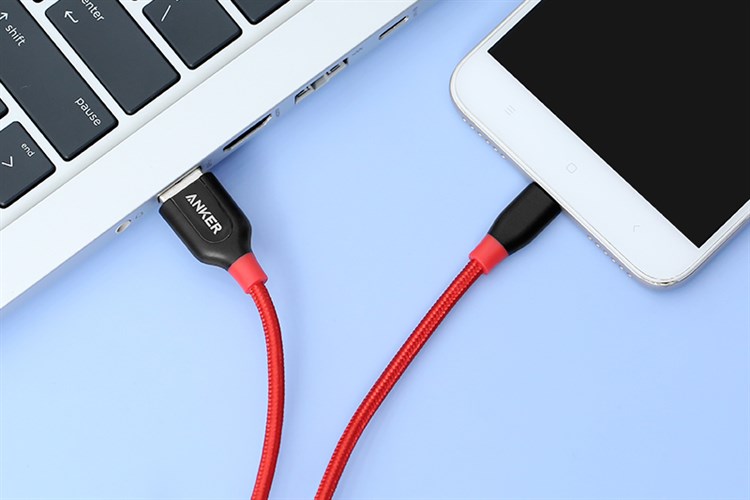 Cáp Micro USB 0.9m Anker PowerLine+ A8142 Màu Đỏ