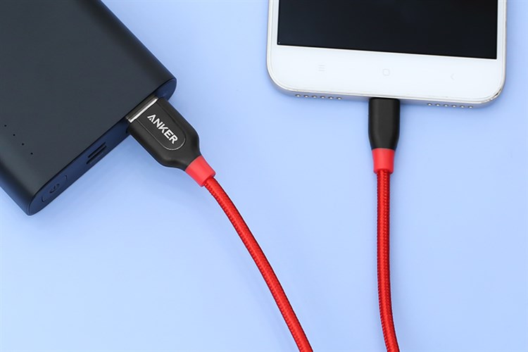Cáp Micro USB 0.9m Anker PowerLine+ A8142 Màu Đỏ