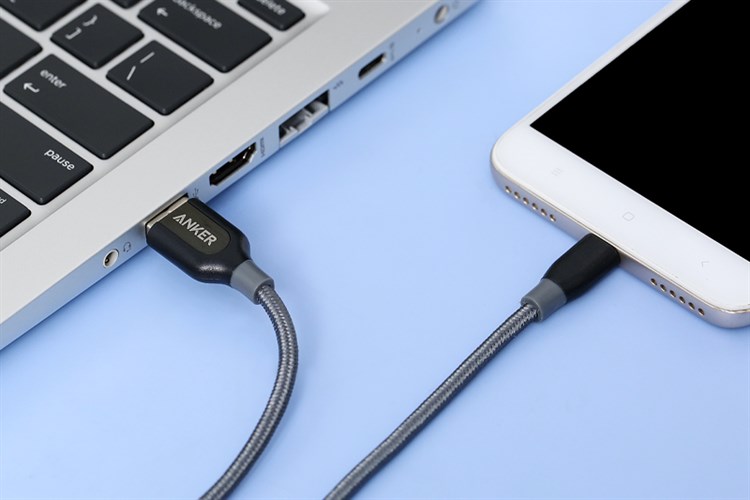 Cáp Micro USB 0.9m Anker PowerLine+ A8142 Màu Xám