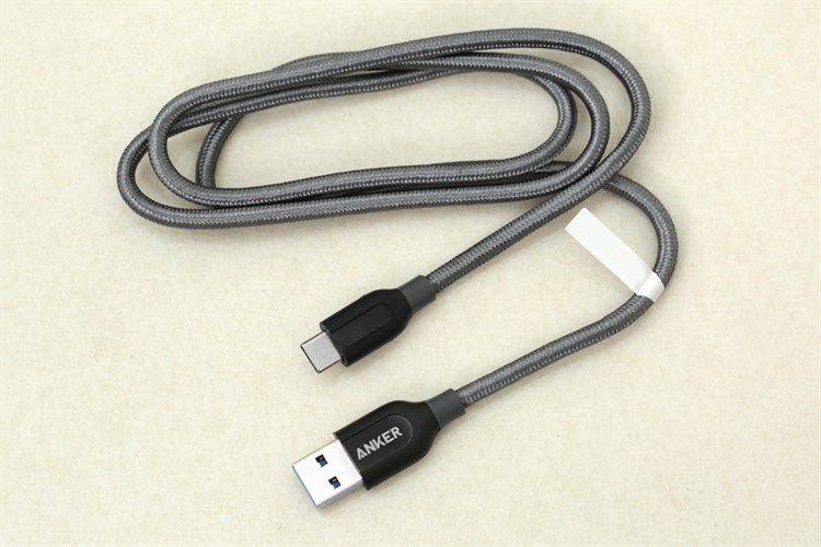 Cáp Type C 0.9m Anker PowerLine+ A8168 Xám Màu Xám