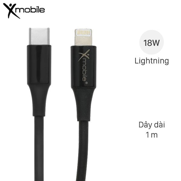 Cáp Type C - Lightning 1m Xmobile CL-PD01-1000 Đen