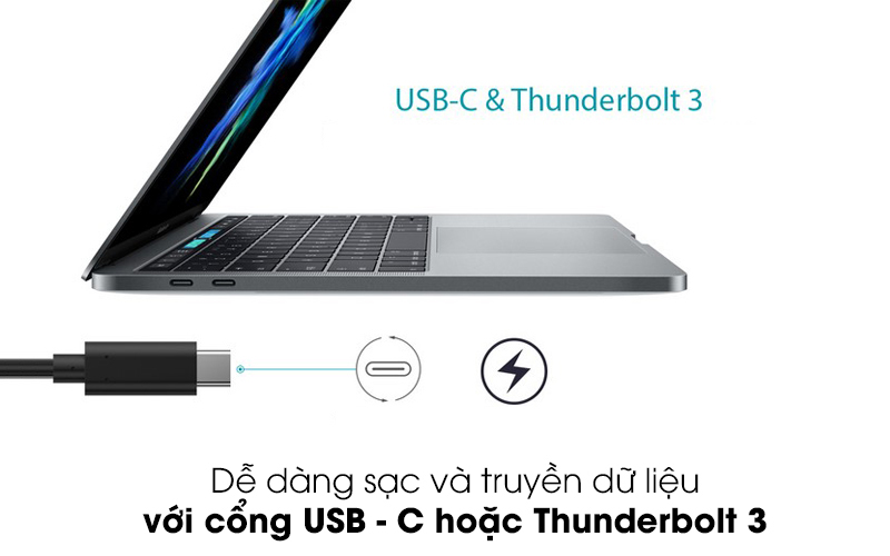 Kết nối qua USB - C hoặc Thunderbolt 3 - Cáp Type C- Lightning 1m Apple MX0K2 Trắng