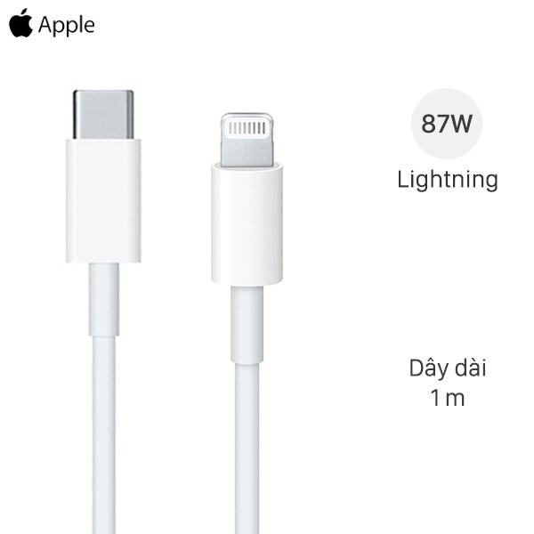 Cáp Type C- Lightning 1m Apple MX0K2 Trắng - giá rẻ, chính hãng 100%