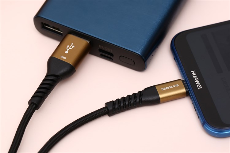 Cáp Type C 2m Mbest DS463X-WB Màu Đen