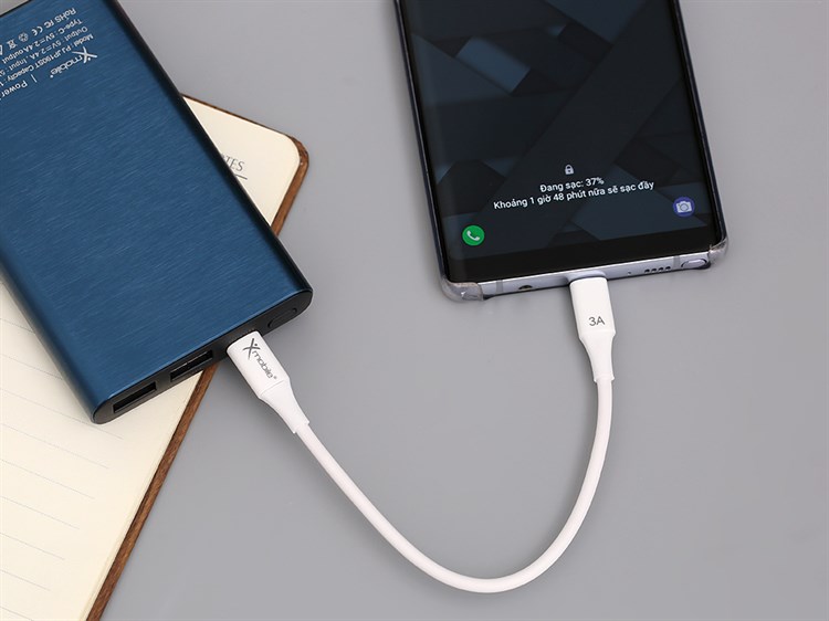 Cáp Type C - Type C 0.2m Xmobile TCC04-200 Màu Trắng