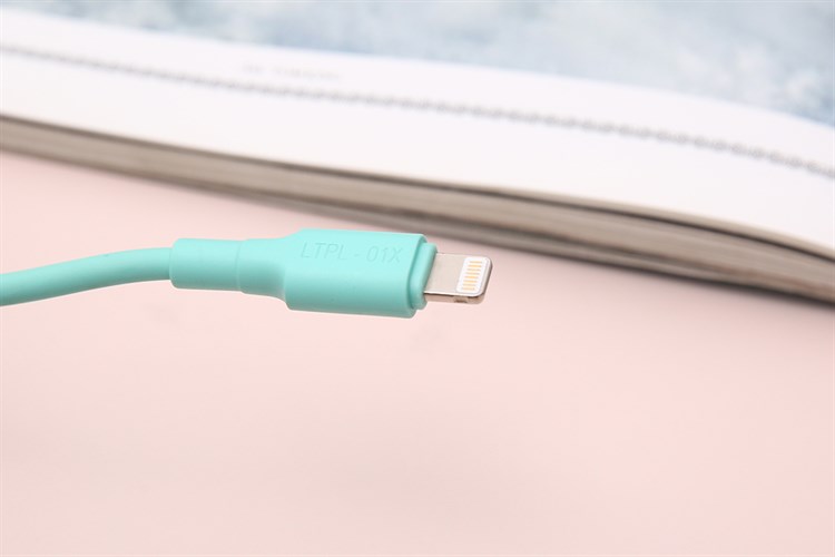 Cáp Lightning 1m AVA LTPL-01X Xanh Màu Xanh mint