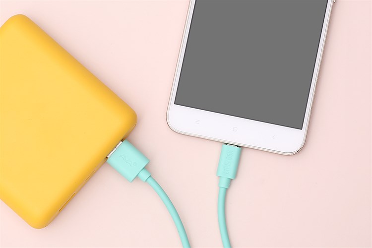 Cáp Micro USB 1m AVA LTPL-05X Màu Xanh mint