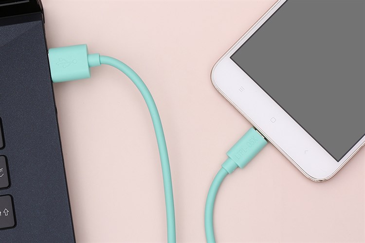 Cáp Micro USB 1m AVA LTPL-05X Màu Xanh mint