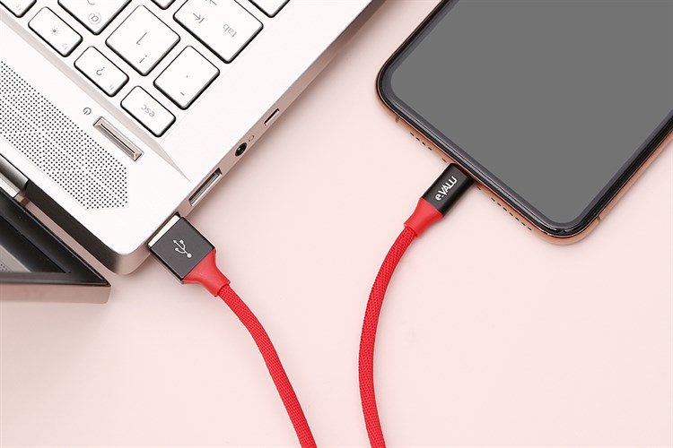 Cáp Lightning 2m eValu LTL-04X Màu Đỏ