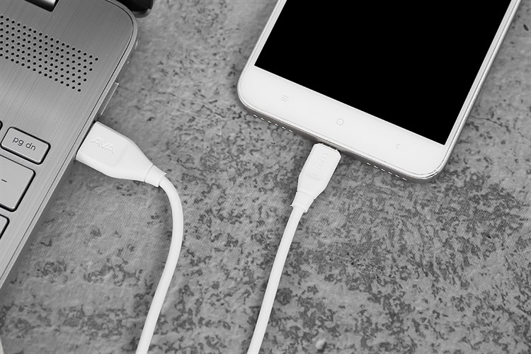 Cáp Micro USB 1m AVA Speed II X Màu Trắng