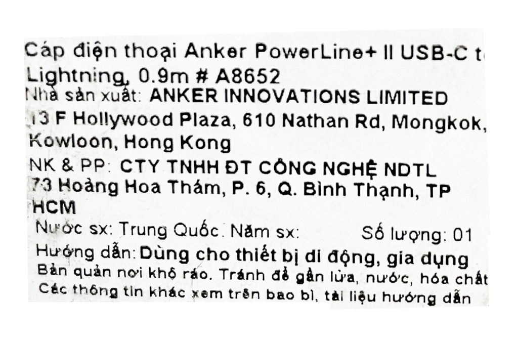 Cáp Type C - Lightning MFI 0.9m Anker PowerLine+ II A8652 Màu Đỏ