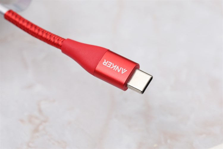 Cáp Type C - Lightning MFI 0.9m Anker PowerLine+ II A8652 Màu Đỏ