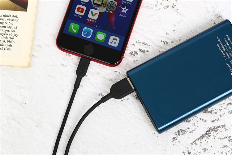 Cáp Lightning MFI 0.9m Anker Powerline II A8432 Màu Đen