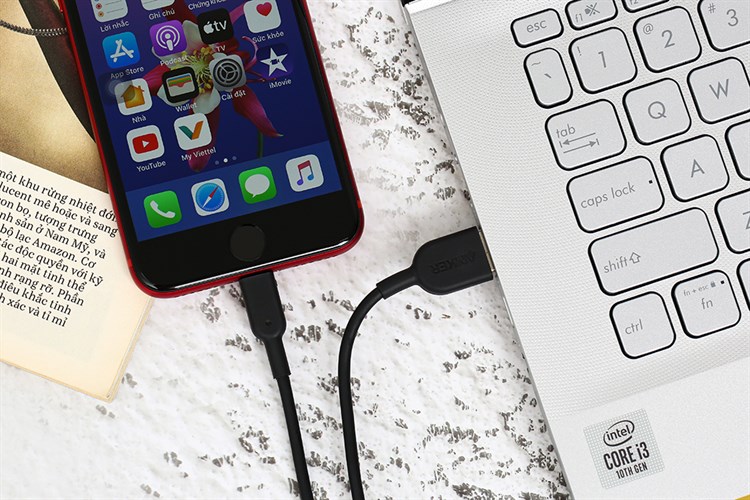 Cáp Lightning MFI 0.9m Anker Powerline II A8432 Màu Đen