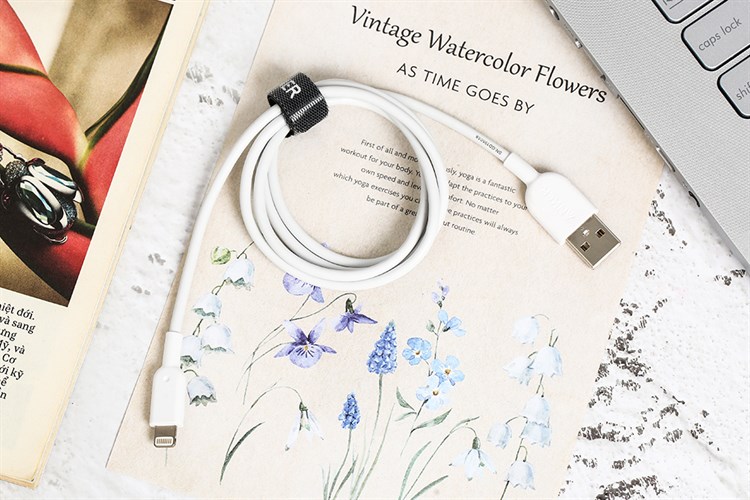 Cáp Lightning MFI 0.9m Anker Powerline II A8432 Màu Trắng