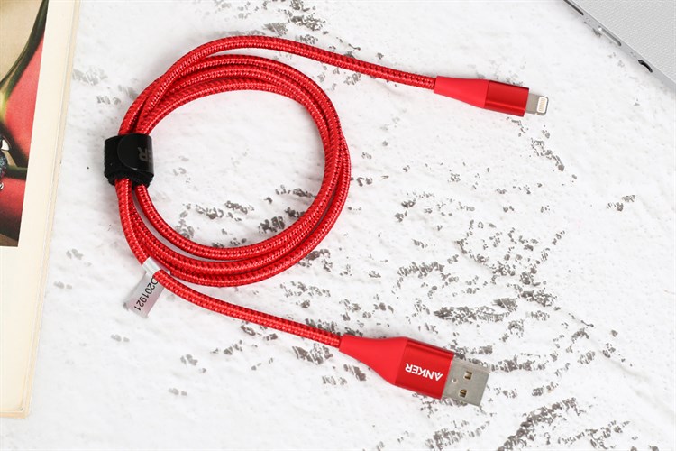 Cáp Lightning MFI 0.9m Anker PowerLine+ II A8452 Màu Đỏ