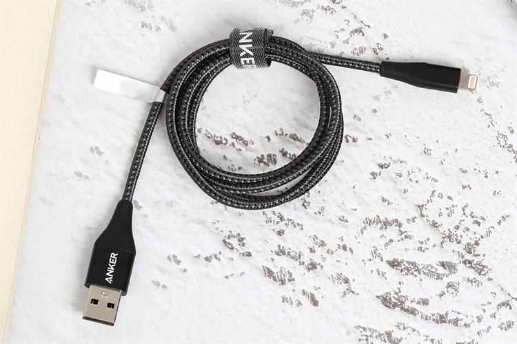 Cáp Lightning MFI 0.9m Anker PowerLine+ II A8452 Màu Đen