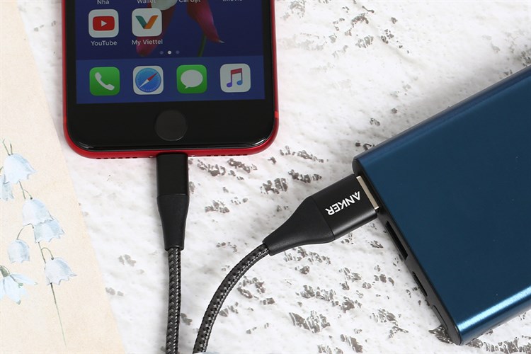 Cáp Lightning MFI 0.9m Anker PowerLine+ II A8452 Màu Đen