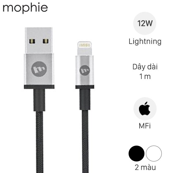 Cáp Lightning MFI 1m Mophie