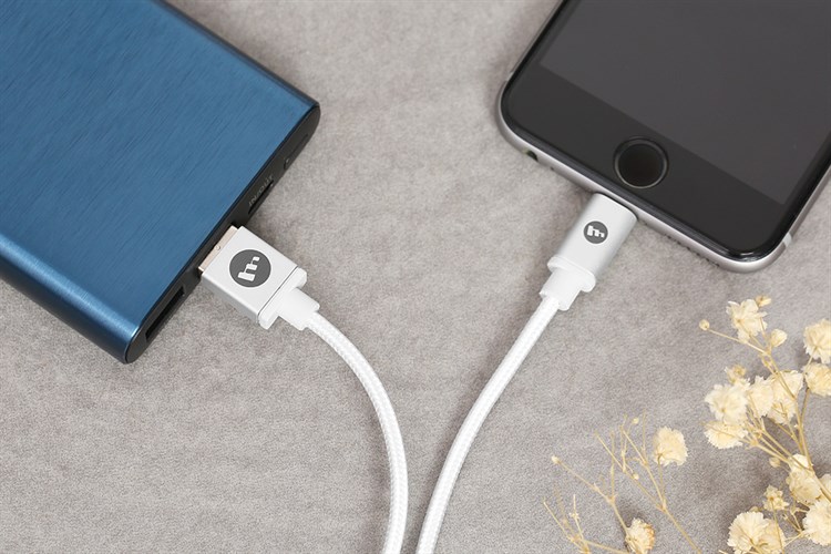 Cáp Lightning MFI 1m Mophie Màu Trắng