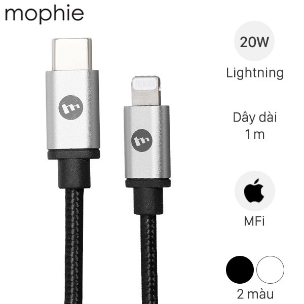 Cáp Type C – Lightning MFI 1m Mophie