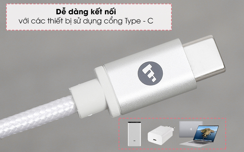 Cáp Type C - Lightning MFI 1m Mophie Trắng - Type C