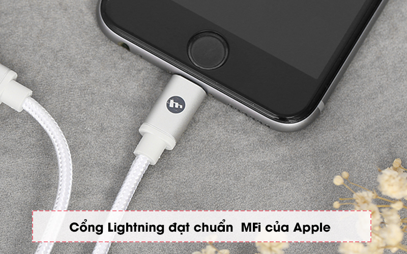 Cáp Type C - Lightning MFI 1m Mophie Trắng - MFi