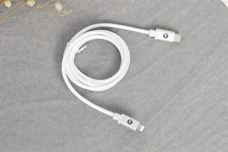 Cáp Type C - Lightning MFI 1m Mophie Màu Trắng