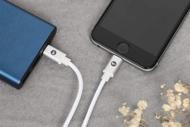 Cáp Type C - Lightning MFI 1m Mophie Màu Trắng