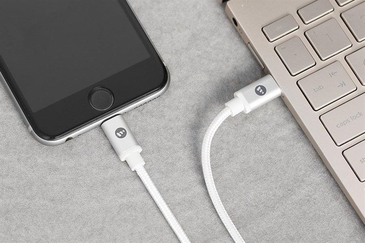 Cáp Type C - Lightning MFI 1m Mophie Màu Trắng