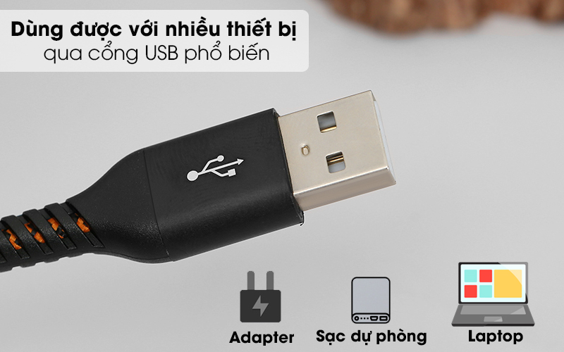 Cáp Type C 1m Mbest DS002-WB Cam - Cổng USB