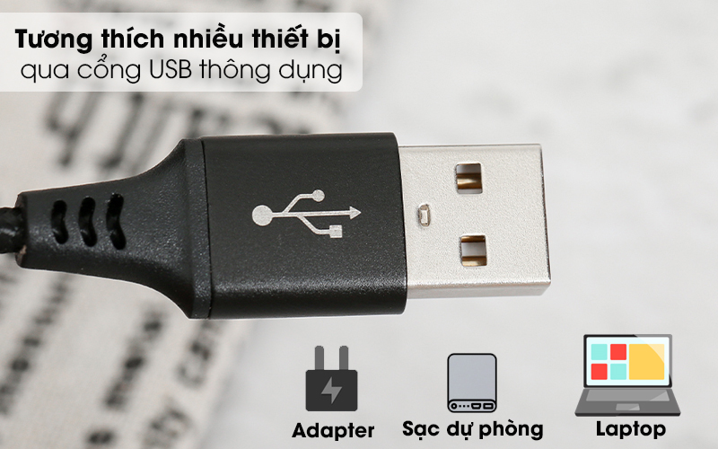 Cáp 3 đầu Lightning Type C Micro 1m Xmobile DR002 Đen - Trang bị đầu USB