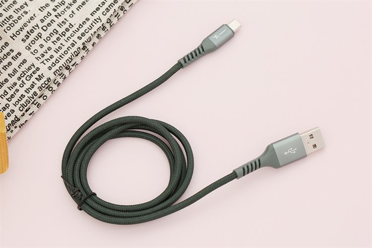 Cáp Micro USB 1m Xmobile LTM-02 Màu Xanh rêu