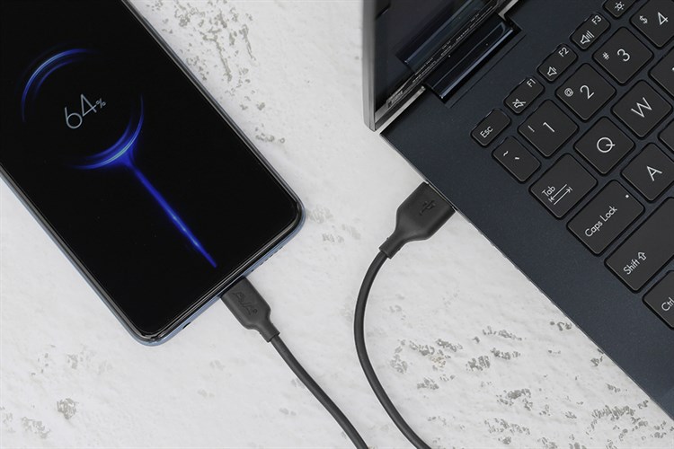 Cáp Type C 1m AVA DS447X-WB Đen Màu Đen