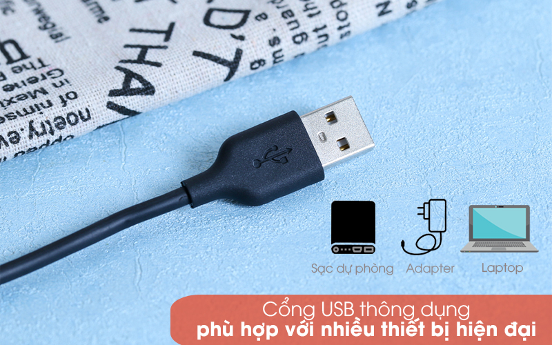 Cổng USB thông dụng - Cáp Lightning 1m AVA DR-L02 Đen Cổng USB thông dụng - Cáp Lightning 1m AVA DR-L02 Đen