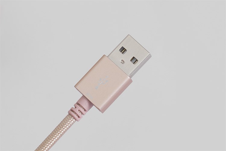 Cáp sạc và truyền dữ liệu USB-A - Lightning 12W 2m Mbest DS951-WB Màu Vàng đồng
