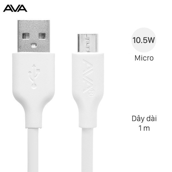 Cáp Micro 1m AVA DR-M01 Trắng