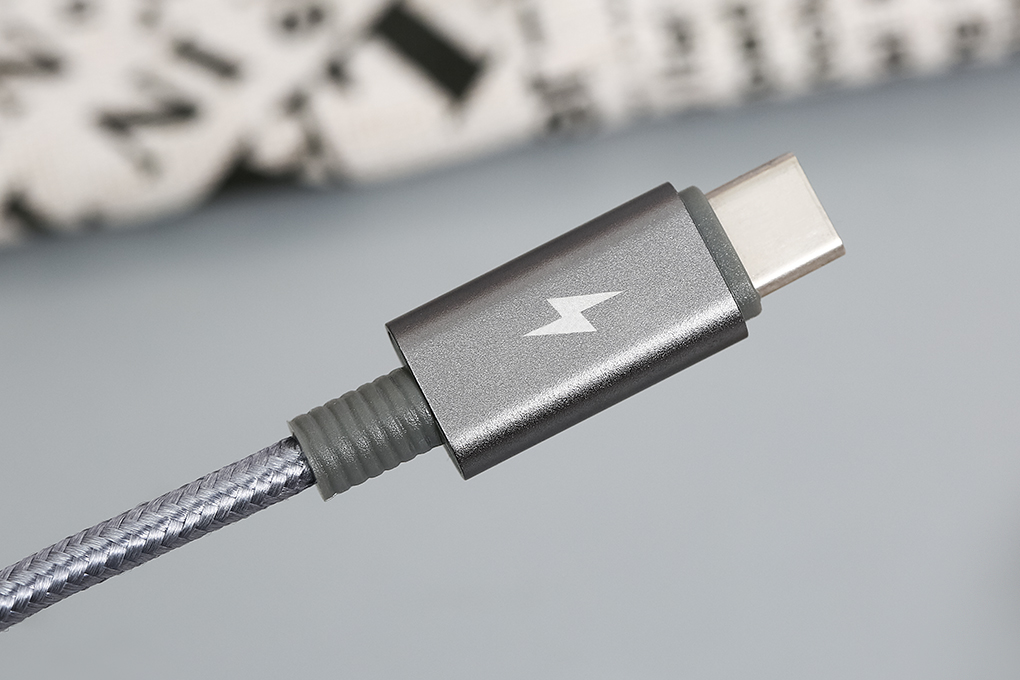 Cáp sạc và truyền dữ liệu 3 đầu USB-A - Type-C Lightning Micro USB 15W 1m eValu Spanker B 2 Màu Xám
