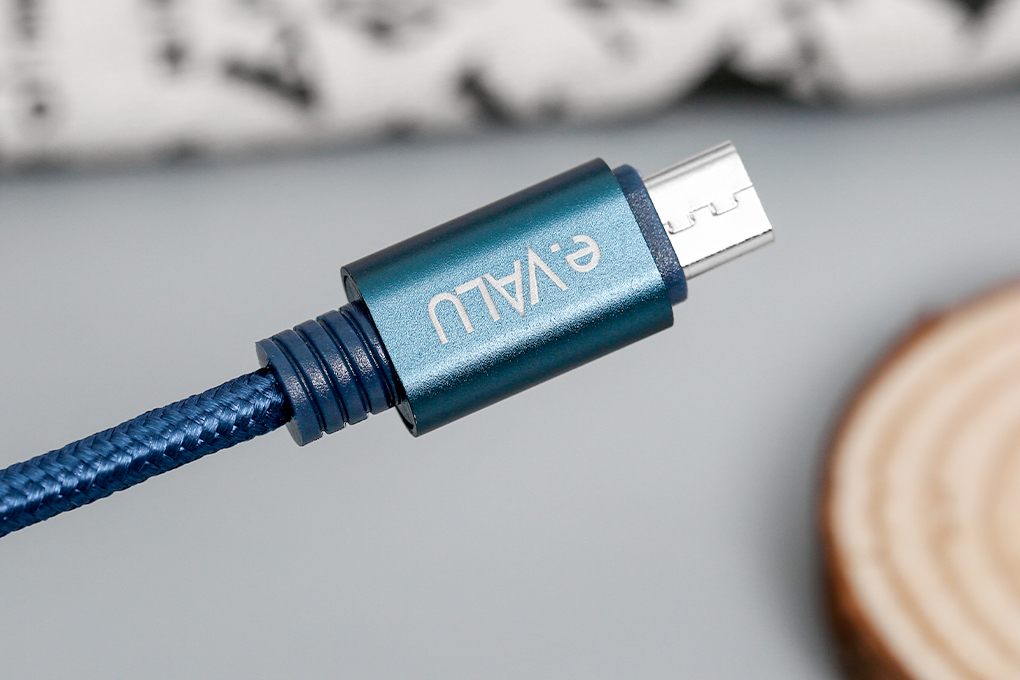 Cáp sạc và truyền dữ liệu 3 đầu USB-A - Type-C Lightning Micro USB 15W 1m eValu Spanker B 2 Màu Xanh dương đậm
