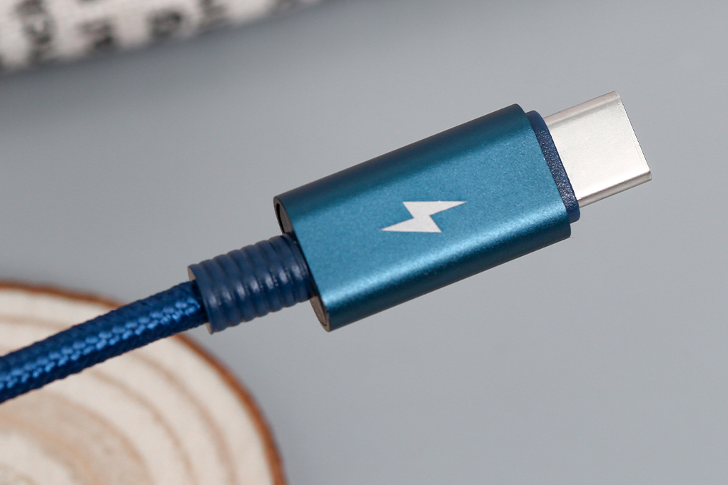 Cáp sạc và truyền dữ liệu 3 đầu USB-A - Type-C Lightning Micro USB 15W 1m eValu Spanker B 2 Màu Xanh dương đậm