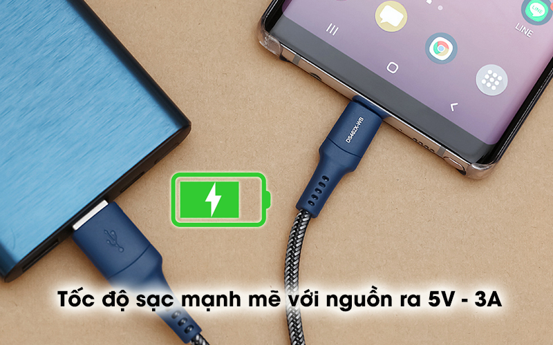 Cáp Type C 1m Mbest DS462X - Cáp sạc sao chép dữ liệu, sạc pin nhanh chóng