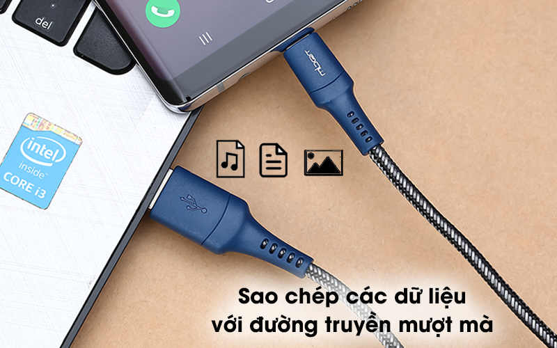 Cáp Type C 1m Mbest DS462X - Truyền tải dữ liệu giữa laptop với điện thoại, tablet hiệu quả, mượt mà
