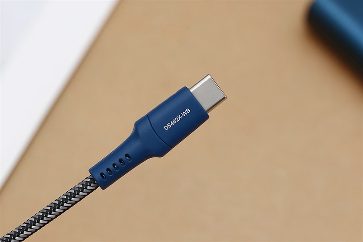Cáp sạc và truyền dữ liệu USB-A - Type-C 15W 1m Mbest DS462X Màu Xanh Navy