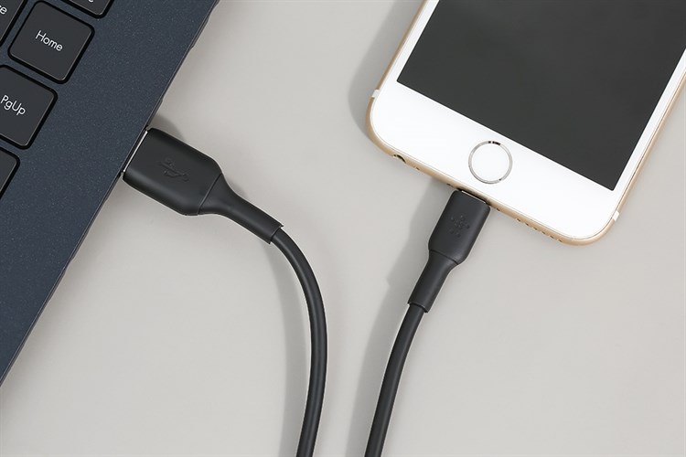 Cáp Lightning MFI 1m Belkin CAA001 Màu Đen