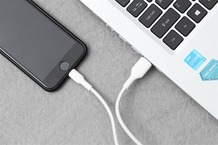 Cáp Lightning MFI 1m Belkin CAA002 Màu Trắng