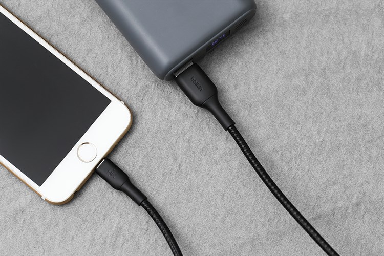 Cáp Lightning MFI 2m Belkin CAA002 Màu Đen